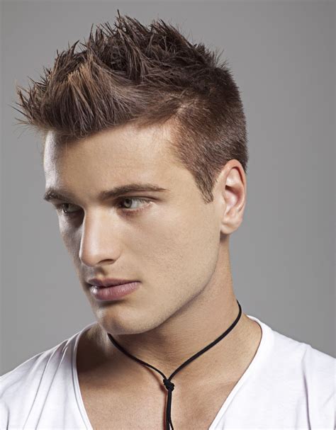 Spiked Hairstyle For Men Styled With Gel