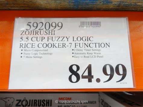 This product qualifies for vat relief. Zojirushi 5.5 Cup Fuzzy Logic Rice Cooker