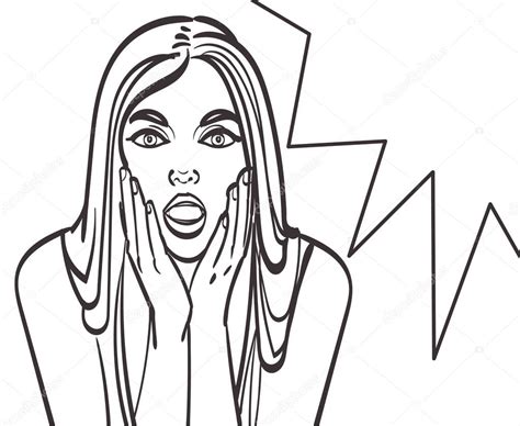 pop art sorprendió cara de mujer rubia con la boca abierta mujer cómica con burbuja del habla