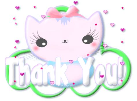 # cat # thank you # thanks # sign # salesforce. Sweet Thank You Gifs | Random Girly Graphics