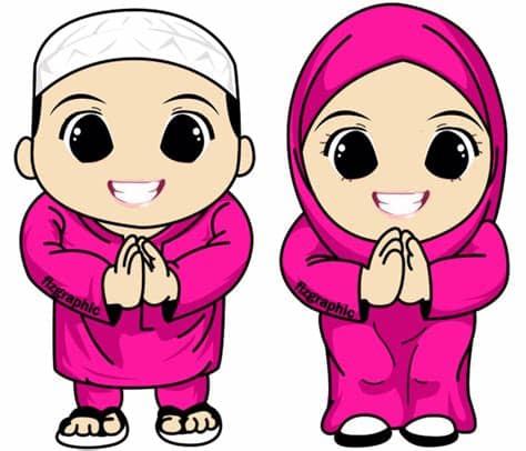 cartoon+raya+2012+doodle+pink.png (700×600) | Kartun, Anak ...