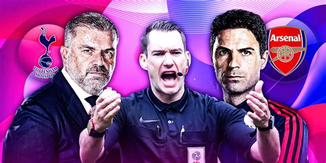 Jarred Gillett's Record Refereeing Arsenal and Tottenham