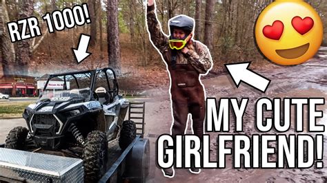 Girlfriend Rides In Rzr 1000 Youtube