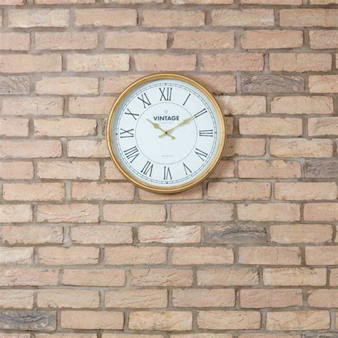 Shop for roman numeral wall clock at bed bath & beyond. Gold Roman Numeral Wall Clock | Roman numeral wall clock ...