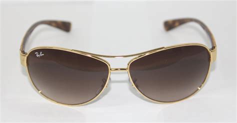 Ray Ban Sunglasses Aviator Rb3386 001 13 63 Gold Tortoise Brown Gradient Original