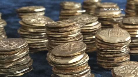 Silver Coins From 1715 Shipwreck Uncovered By Treasure Hunters Off
