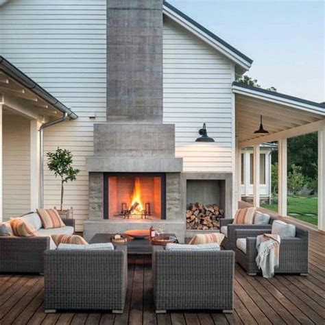Top 60 Best Patio Fireplace Ideas Backyard Living Space Designs