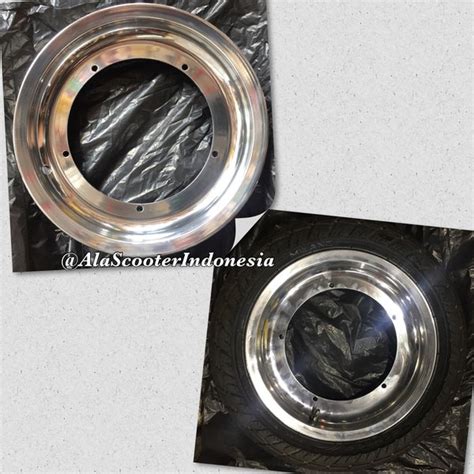 Jual beli ring 15, dan cari velg dan ban di olx. Velg Custom Vespa Classic Ring 12 R12 Tapak Lebar POLISH ...