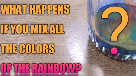 Wash your jeans inside out to prevent the color from fading. What happens if you mix all the colors of the rainbow ...