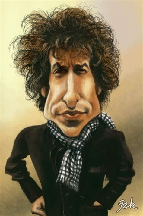Caricature De Bob Dylan Par Jak Lemonnier Caricaturas De Famosos