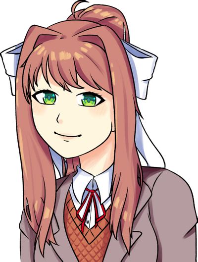 Ddlc Monika By Sugared Stars On Deviantart