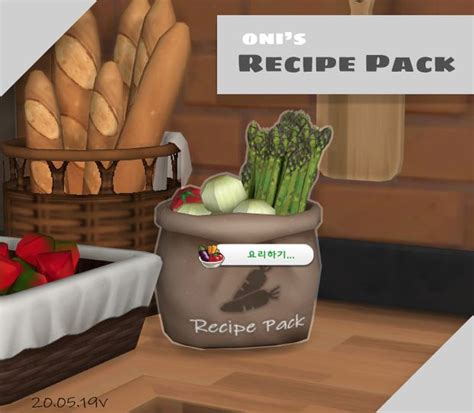 Onis Recipe Packcustom Food Mod Oni On Patreon Sims 4 Kitchen