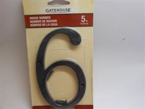 Gatehouse House Number Black 6 5 Inches Tools And Home
