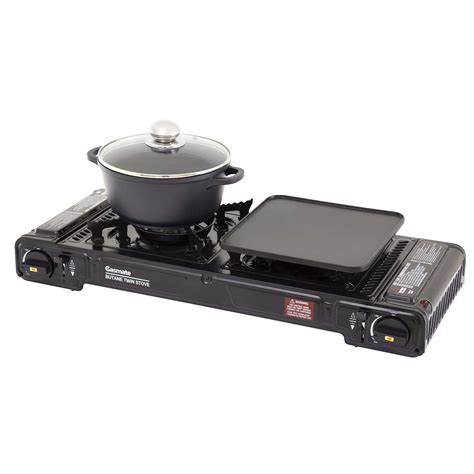 Butane Twin Stove with Hotplate & Pot Set CS601K1| Gasmate