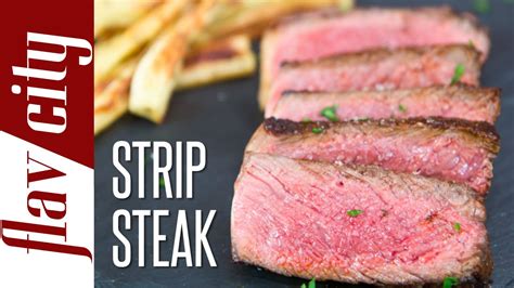 Ny Strip Steak Recipe Pan Seared Strip Steak Flavcity With Bobby Youtube