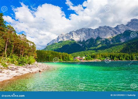Eibsee Lake In Bavaria Germany Stock Image Image Of Munich Vacation