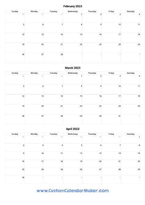 February Through May 2023 Calendar Get Calendar 2023 Update