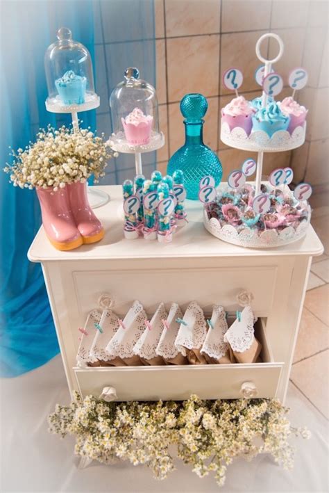 As far as i can tell, gender reveal parties. Gender Reveal Tea Party | Kara's Party Ideas | Gender ...
