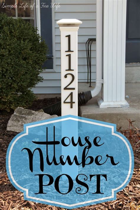 All the house numbers on streets running north of the tracks have the prefix of the letter n, thus making a clear distinction between 615 and n. Simple Life of a Fire Wife: House Number Post | House ...