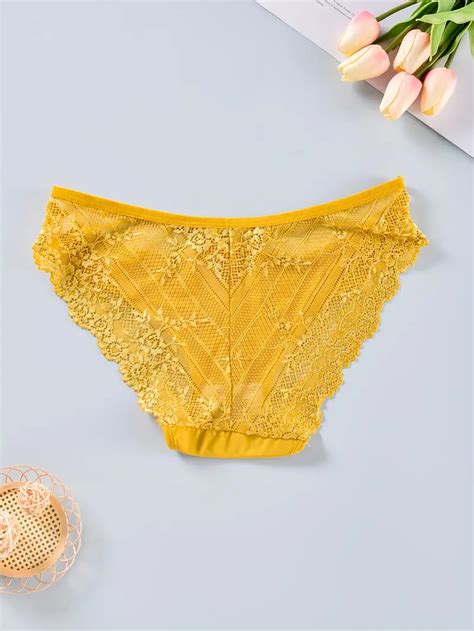 women s plus size sexy panties underwear contrast lace bow knot solid panty set temu