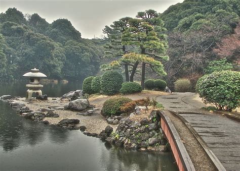 Traditional Japanese Garden At Shinjuku Goyen National Garden In Tokyo Japan Garden History