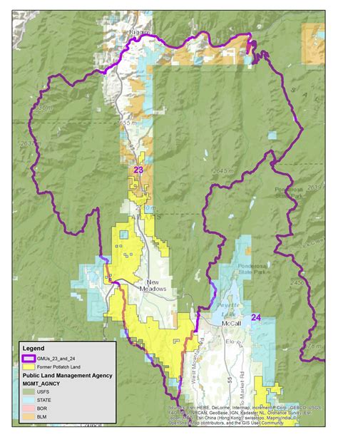 Maps Of Former Potlatch Lands In Units 23 And 24 Idaho Fish And Game