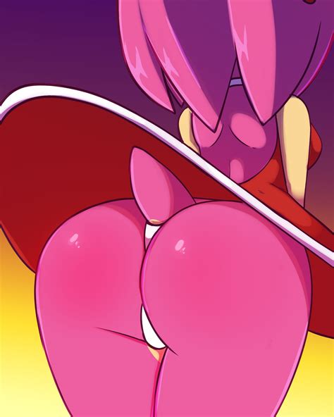 Rule 34 Amy Rose Ass Big Ass Big Butt Bottom Butt Monamania Panties Pink Butt Sonic Series