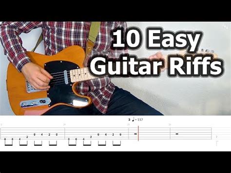 Easy Guitar Riffs For Beginners With Tabs Youtube
