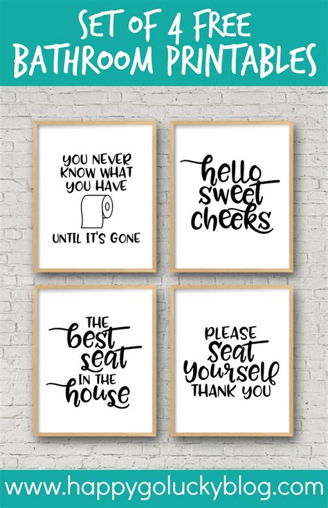 Join our free printable community to start your diy decorating today! The Best free printable funny bathroom signs | Russell Website