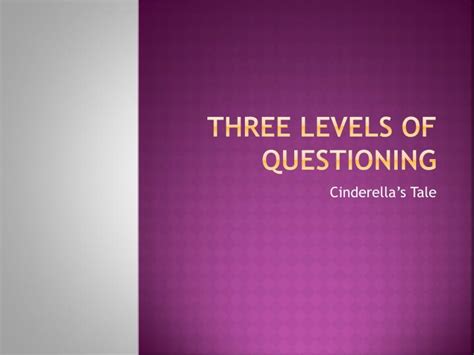 Ppt Three Levels Of Questioning Powerpoint Presentation Free