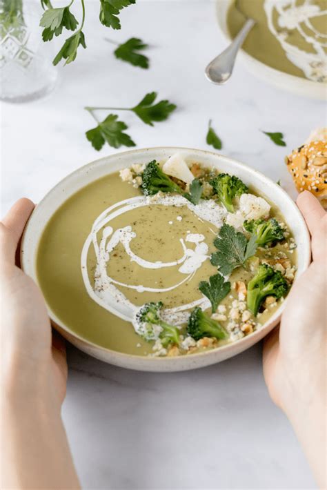 Healthy Cauliflower And Broccoli Soup Fresh Food Bliss