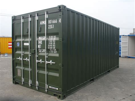 New 20ft Shipping Containers 20ft Once Used S2 Original Doors £3200