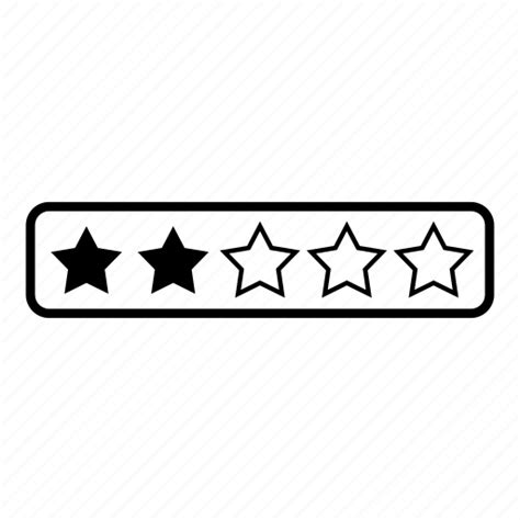 Assessment Like Rated Rating Scale Rating Stars Star Two Stars Icon