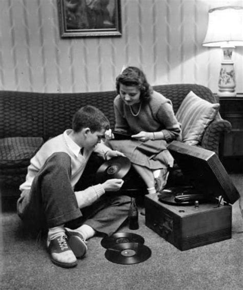 35 Cool Pics Of People With Their Record Players In The 1950s ~ Vintage