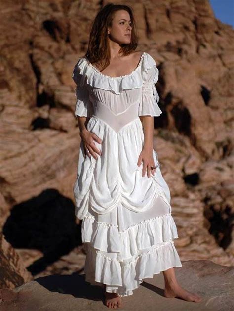 Cowgirl Ruffled Western Wedding Dress By Marrika Nakk Romantic And