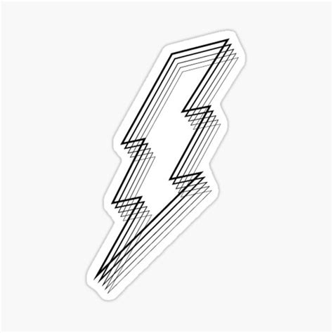 Lightning Sticker For Sale By Decalsbydanny Redbubble