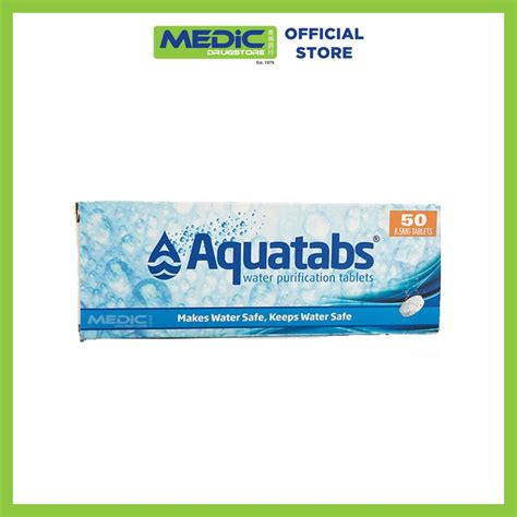 Aquatabs Water Purification Tablets 85mg 50s Ntuc Fairprice