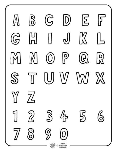 Printables Alphabet And Numbers Hp® Official Site