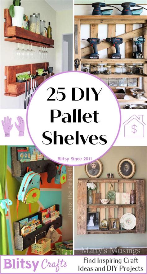 25 Pallet Shelves With Easy Diy Instructions Blitsy