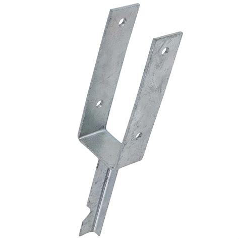 Support poteau a fixer 7 x 7 prix généralement constaté : Support de poteau à sceller en U 7x7cm acier galvanisé ...