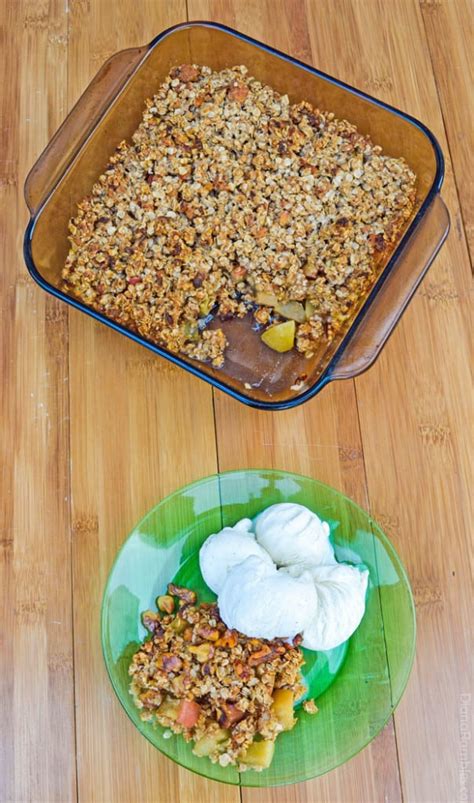 This instant pot apple crisp reminds me of the apple crisp that my mom used to make. Instant Oatmeal Apple Crisp