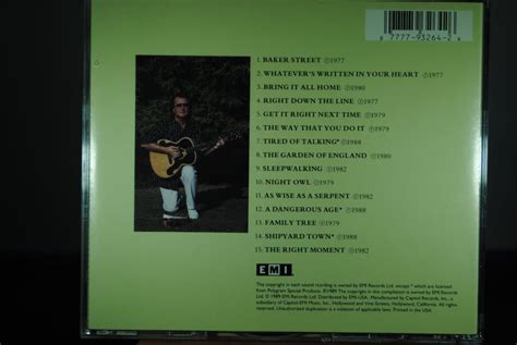 Gerry Rafferty Right Down The Linethe Best Of