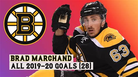 Brad Marchand 63 All 28 Goals Of The 2019 20 Nhl Season Youtube