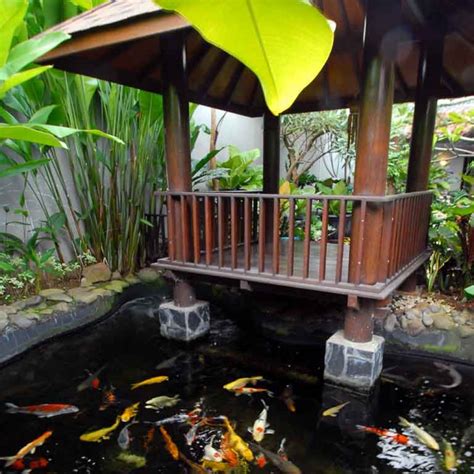 Tipe rumah ini merupakan pengembangan dari rumah minimalis 1 lantai tipe 36 dengan luas lantai dasar sebesar 36 meter persegi, sedangkan lantai dua bisa bervariasi sesuai kebutuhan penghuni. Inspirasi 5 Desain Gazebo Di Atas Kolam Ikan Minimalis ...