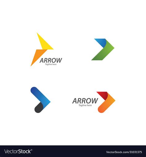 Arrow Logo Design Royalty Free Vector Image Vectorstock