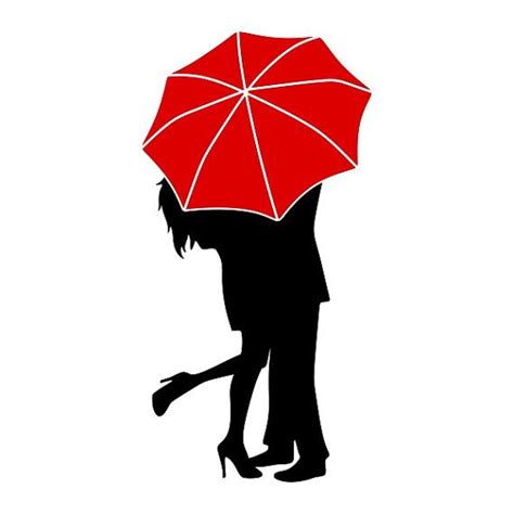 Amour Couple Parapluie Couper Dessins Svg Dxf Eps Par Cuttableart Silouettes Pinterest Eps
