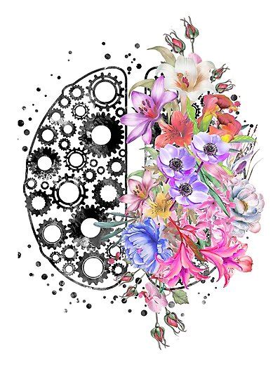 Download the brain flower font by denise bentulan. "Brain anatomy, watercolor Brain, abstract Brain, flowers ...