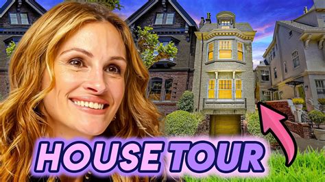 2 wigs, 5 moustaches as a beard, double stick tape, twigs and flowers on top of the image Julia Roberts | House Tour 2020 | Malibu Mansions, New San ...