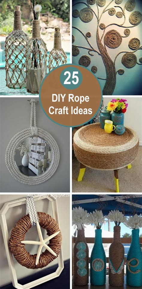 25 Diy Rope Craft Ideas Styletic