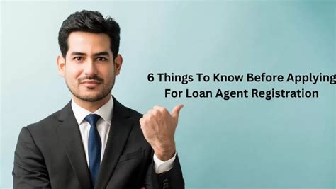 6 Things To Know Before Applying For Loan Agent Registration Andromeda